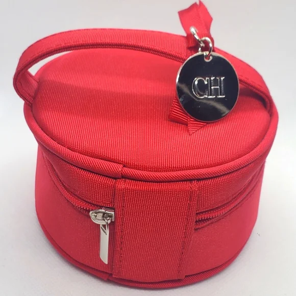 CAROLINA HERRERA - small pouch -cosmetic /jewelry case - zipper all around NWT - Picture 7 of 8